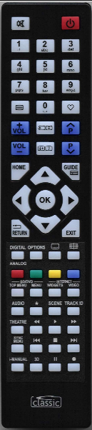 Classic IRC87038- Replacement remote control - Classic Classic IRC87038- Replacement remote control - Classic